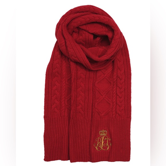 Ralph Lauren Vibrant Red scarf Accessory